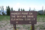 The Highest Point Of The Skyline Drive