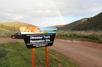 six peaks dinosaur track site