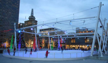 Gallivan Center Ice Skating Rink