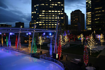 Gallivan Center Ice Skating Rink