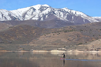 Wake Boarding Deer Creek Reservoir