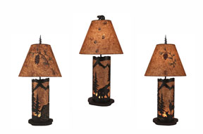 Rustic Metal table Lamps