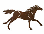 Running Horse 20 Rustic Metal Decor