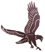 Flying Eagle 30 inch Metal Wall Art