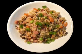 Easy Cast Iron Wok Ham Fried Rice